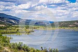 A beautiful lake park in Cortez, Colorado