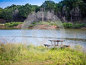 A beautiful lake park in Lake Texoma, Texas