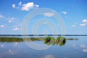 Beautiful lake in Pereslavl, Russia