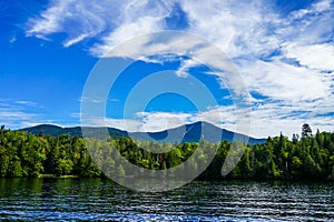 Beautiful Lake Placid in New York Stateâ€™s Adirondack Mountains