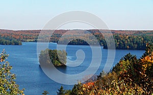 A beautiful lake in the province of Quebec.