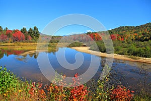 Beautiful lake in rural Vermont