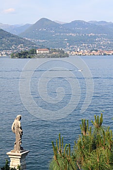 Beautiful lake scenery at Stresa