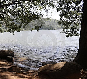 Beautiful lake view in Sri Lanka