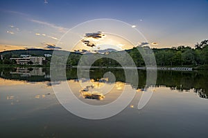 Beautiful Lake Zagorka near Stara Zagora Bulgaria