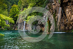 Beautiful Lakes and forests, Plitvice Lakes, National Park, Forest, Croatia