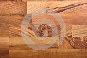 Beautiful laminate flooring with walnut texture