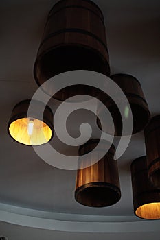 The beautiful lamp design in ceilling
