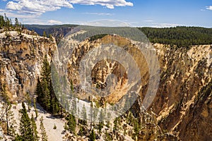 Beautiful landsacpe around Grand Canyon of Yellowstone