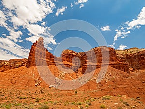 Beautiful landsacpe of Slickrock Divide of Capitol Reef National Park