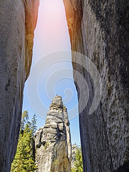 Beautiful landscape in Adrspach Teplice Rocks, Czech Republic