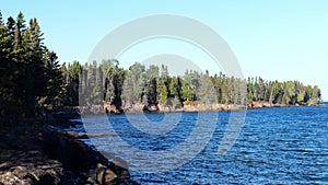 Beautiful landscape along the north shore of Lake Superior in Minnesota.