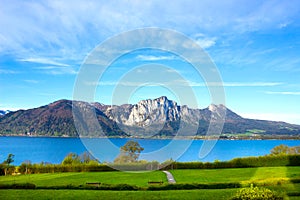 Beautiful landscape with Alps, Salzburger Land, Austria