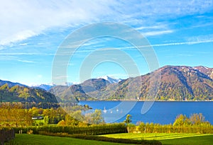 Beautiful landscape with Alps, Salzburger Land, Austria