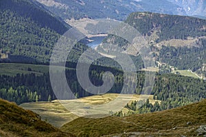 Beautiful landscape in the area of the famous Pale di San Martino near San Martino di Castrozza. Italy, Europe.