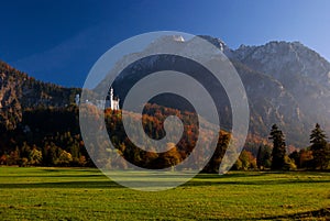 Beautiful landscape around Neuschwanstein castle