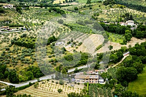 beautiful landscape in Assisi photo