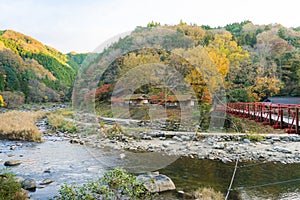 Beautiful landscape in autumn at Korankei, Japan