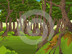 Beautiful landscape background vector