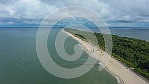 Beautiful Landscape Beach Baltic Sea Wladyslawowo Plaza Krajobraz Aerial Poland