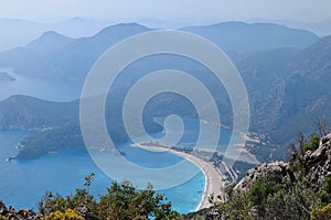 Beautiful landscape of Blue Lagoon in Oludeniz, Turkey