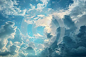 Beautiful landscape blue sky cloud background and Panorama of sky wallpaper