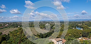 Beautiful landscape of BÃ©ziers from a view pointview, HÃ©rault, Occitanie, South France