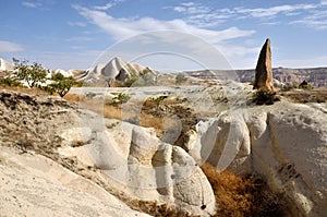 Beautiful landscape of Cappadocian volcanic mountains,Turkey