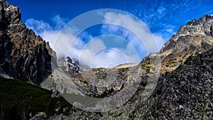 Rock formations in the Small Cold Valley, Tatra National Park, Slovakia