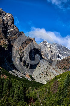 Rock formations in the Small Cold Valley, Tatra National Park, Slovakia