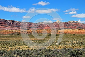 Beautiful landscape with colorful meadow, Grand Staircase-Escalante National Monument, Utah