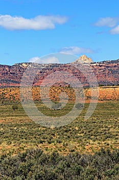 Beautiful landscape with colorful meadow, Grand Staircase-Escalante National Monument, Utah