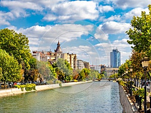 Dambovita river in Bucharest photo