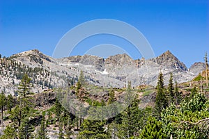 Beautiful landscape in Devils Postpile National Monument