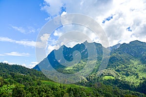 Beautiful landscape of Doi Luang Chiang Dao high mountain