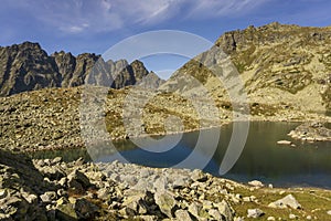 Krásna krajina doliny Žabích plies. Vysoké Tatry. Slovensko