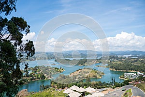 Beautiful landscape in El penol Guatape, Medellin Colombia