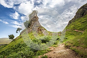 Beautiful landscape of Fairy Glen