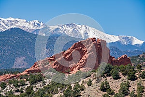 Beautiful landscape of the famous Garden of the Gods