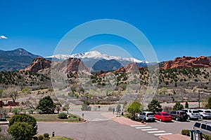 Beautiful landscape of the famous Garden of the Gods