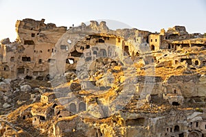 Beautiful landscape glimpse of Cavusin in Cappadocia photo