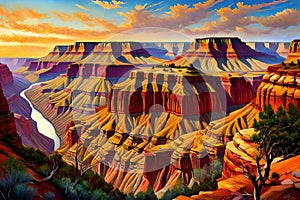 Beautiful landscape of Grand Canyon National Park, Arizona, USA