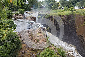 Beautiful landscape of the Great Falls of the Passaic River in Paterson, New Jersey