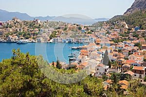 Beautiful landscape on the Greek island of Kastelorizo photo