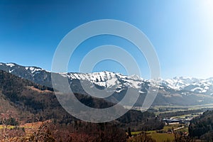 Beautiful landscape of the Gruyeres, Switzerland