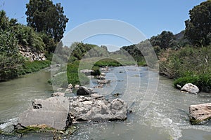 Beautiful landscape in guadalorce river malaga