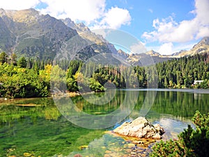 Krásná krajina v národním parku Vysoké Tatry