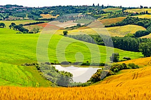 Beautiful landscape of hilly Tuscany