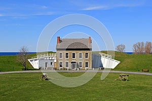 Beautiful landscape of historic Fort Ontario, Oswego, New York, 2016