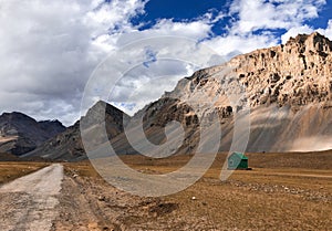 Beautiful landscape of kaza in Himachal pradesh